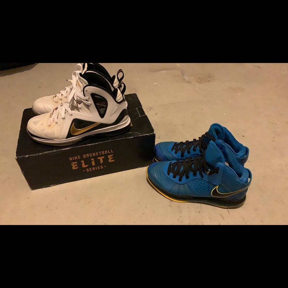 Lebron 9 elite Lebron 8 entourage both size 10.5